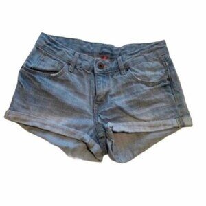 Divided H&M Denim Shorts Light Wash Cuffed